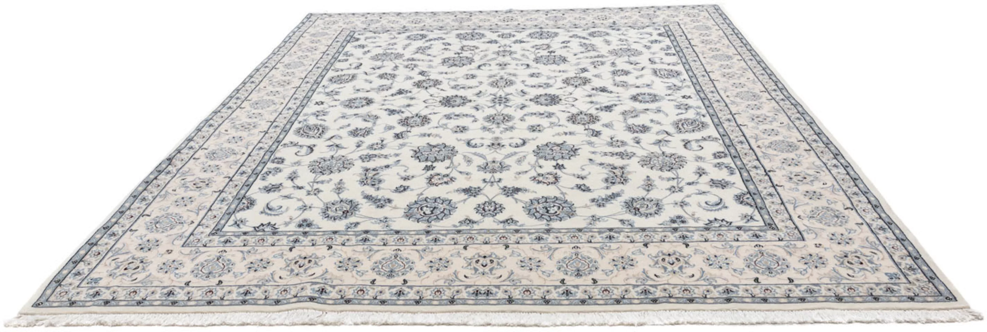 morgenland Wollteppich »Nain 6la Blumenmuster Argento 303 x 250 cm«, rechte günstig online kaufen