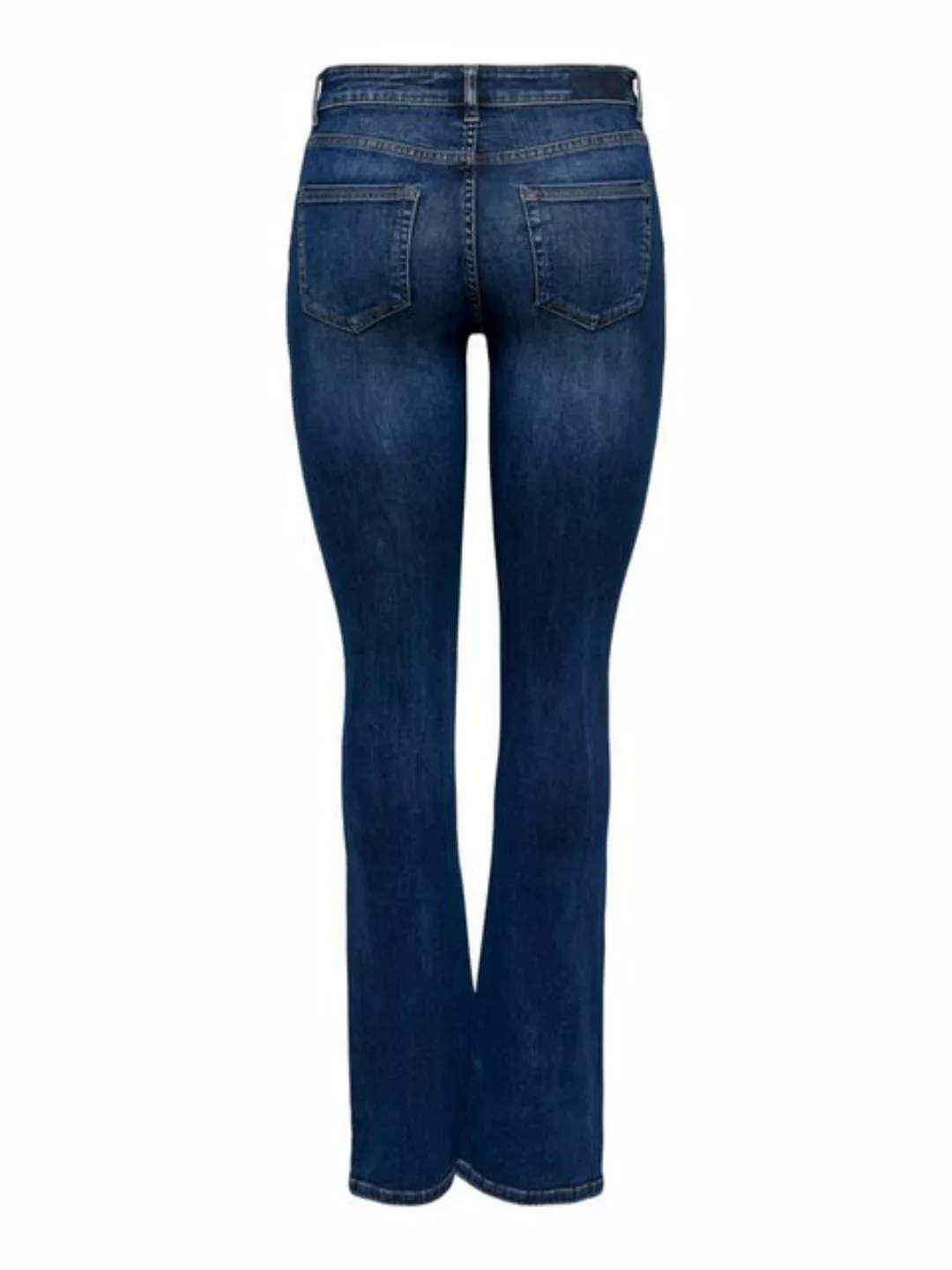 Only Damen Jeans ONLBLUSH MID FLARED Blau - Dark Blue Denim günstig online kaufen