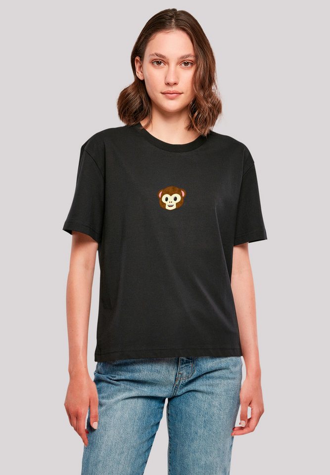 emoji couture T-Shirt Smiling monkey furry face Premium Qualität günstig online kaufen