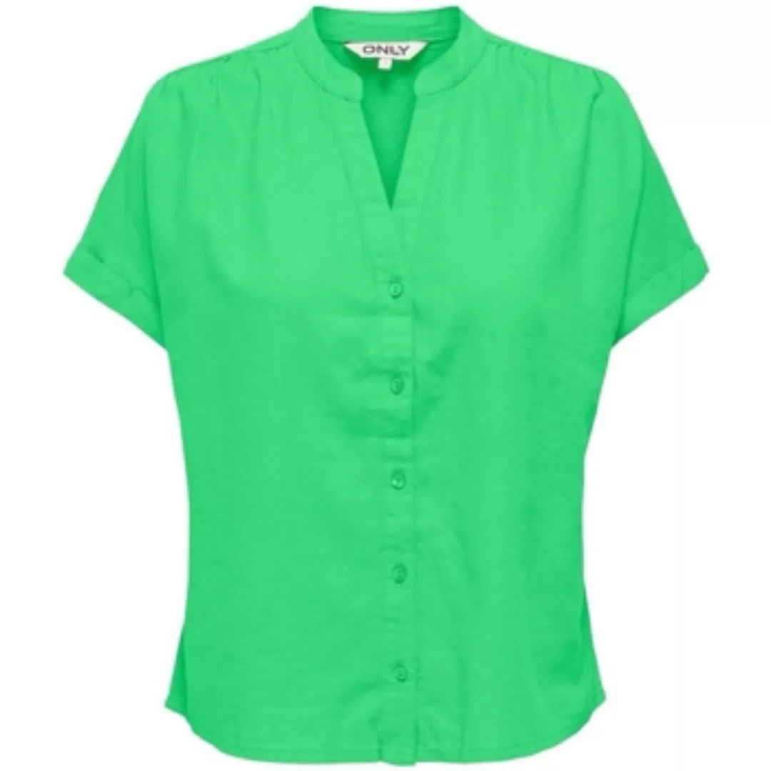 Only  Blusen Nilla-Caro Shirt S/S - Summer Green günstig online kaufen
