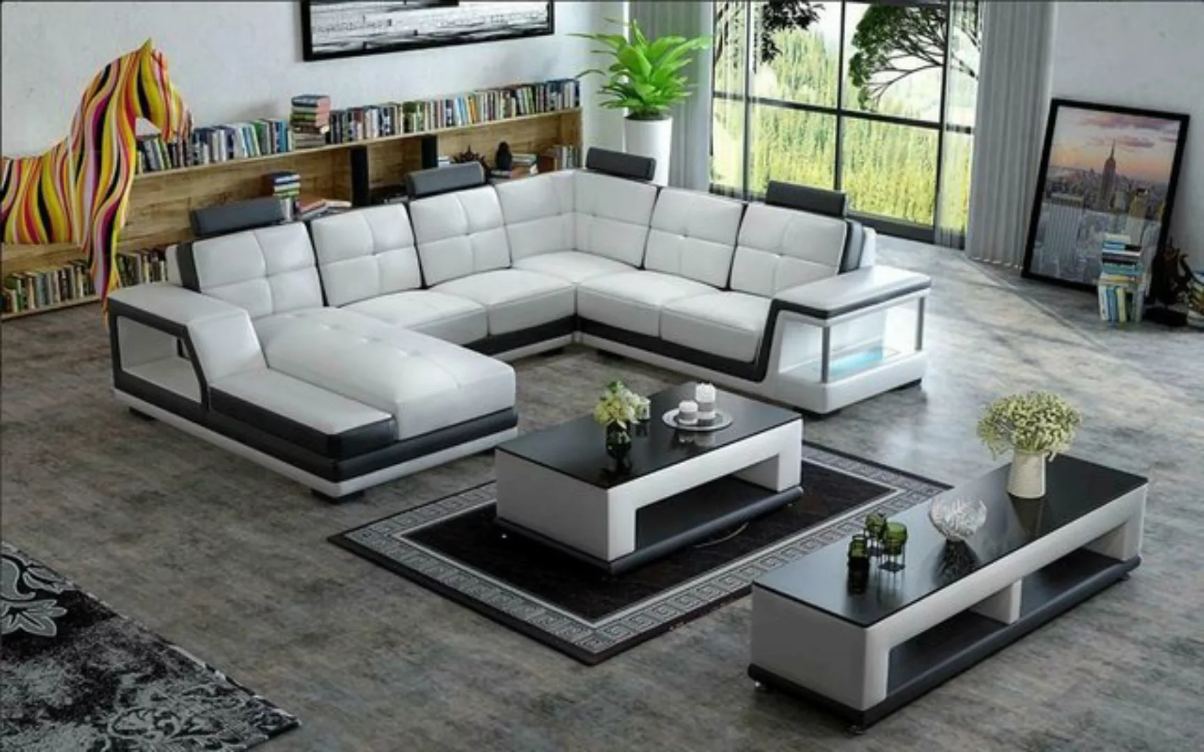 JVmoebel Ecksofa Ecksofa U Form Sofa Couch Polster Ecksofa Wohnlandschaft, günstig online kaufen