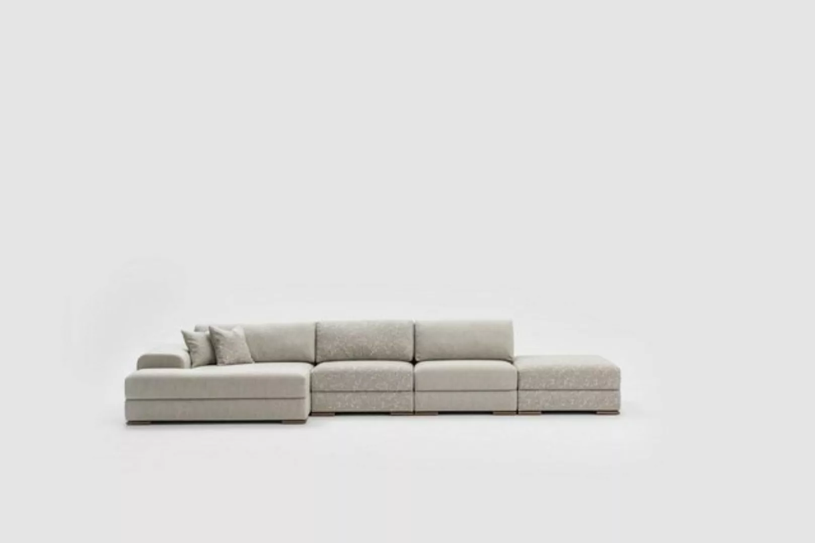 JVmoebel Ecksofa Luxus Ecksofa L form Wohnzimmer Polster Textil Modern 415x günstig online kaufen