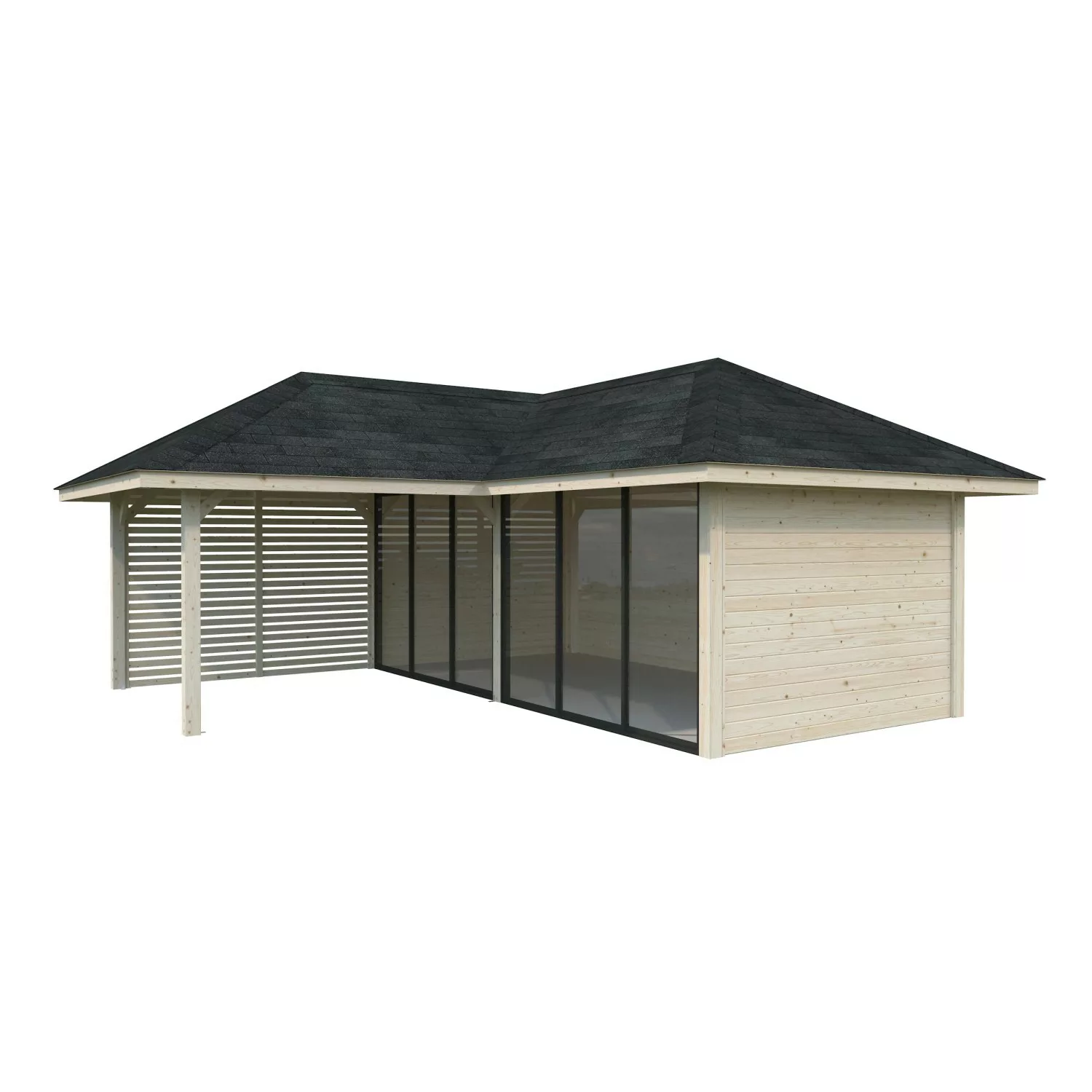 Palmako Pavillon Bianca Set213 Slide Naturbelassen 588 cm x 588 cm FSC® günstig online kaufen