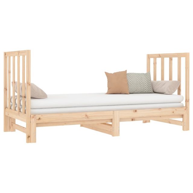 vidaXL Gästebett Gästebett Tagesbett Ausziehbar 2x90x190 cm Massivholz Kief günstig online kaufen