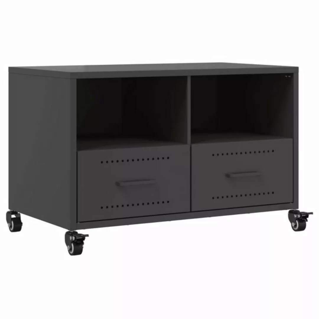 vidaXL TV-Schrank TV-Schrank Schwarz 68x39x43,5 cm Kaltgewalzter Stahl (1-S günstig online kaufen