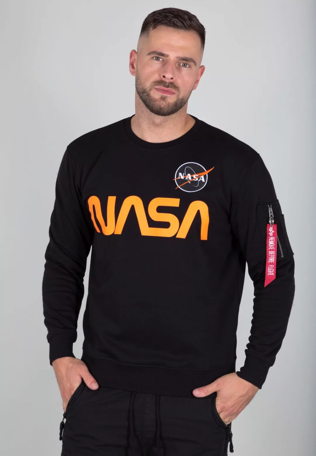 Alpha Industries Sweater "Alpha Industries Men - Sweatshirts NASA Reflectiv günstig online kaufen