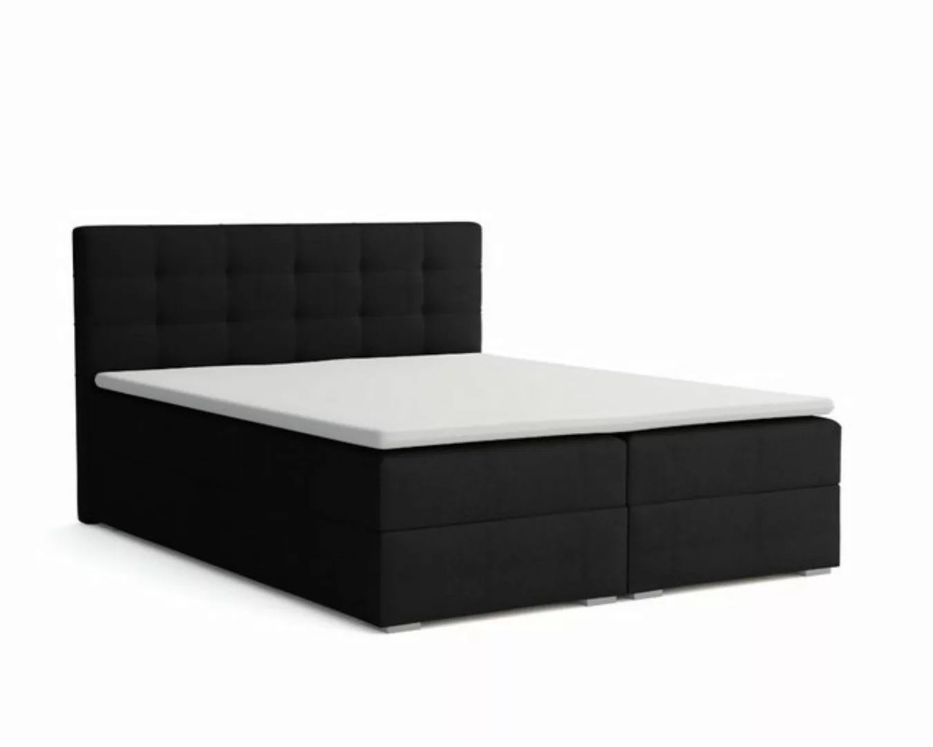 Deine Möbel 24 Boxspringbett FLORIDA Schlafzimmerbett Ehebett in Stoff Schl günstig online kaufen