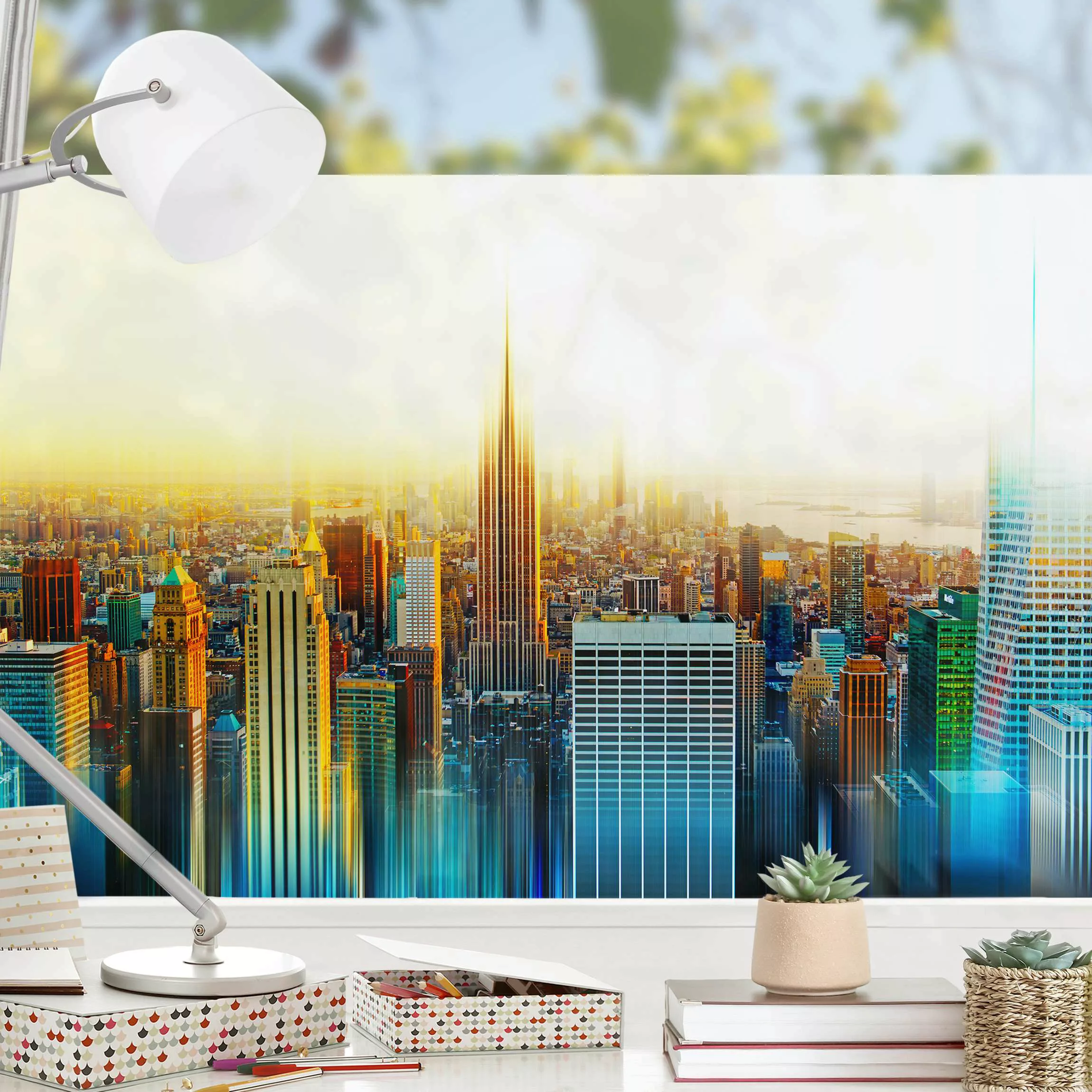Fensterfolie Manhattan Abstrakt günstig online kaufen