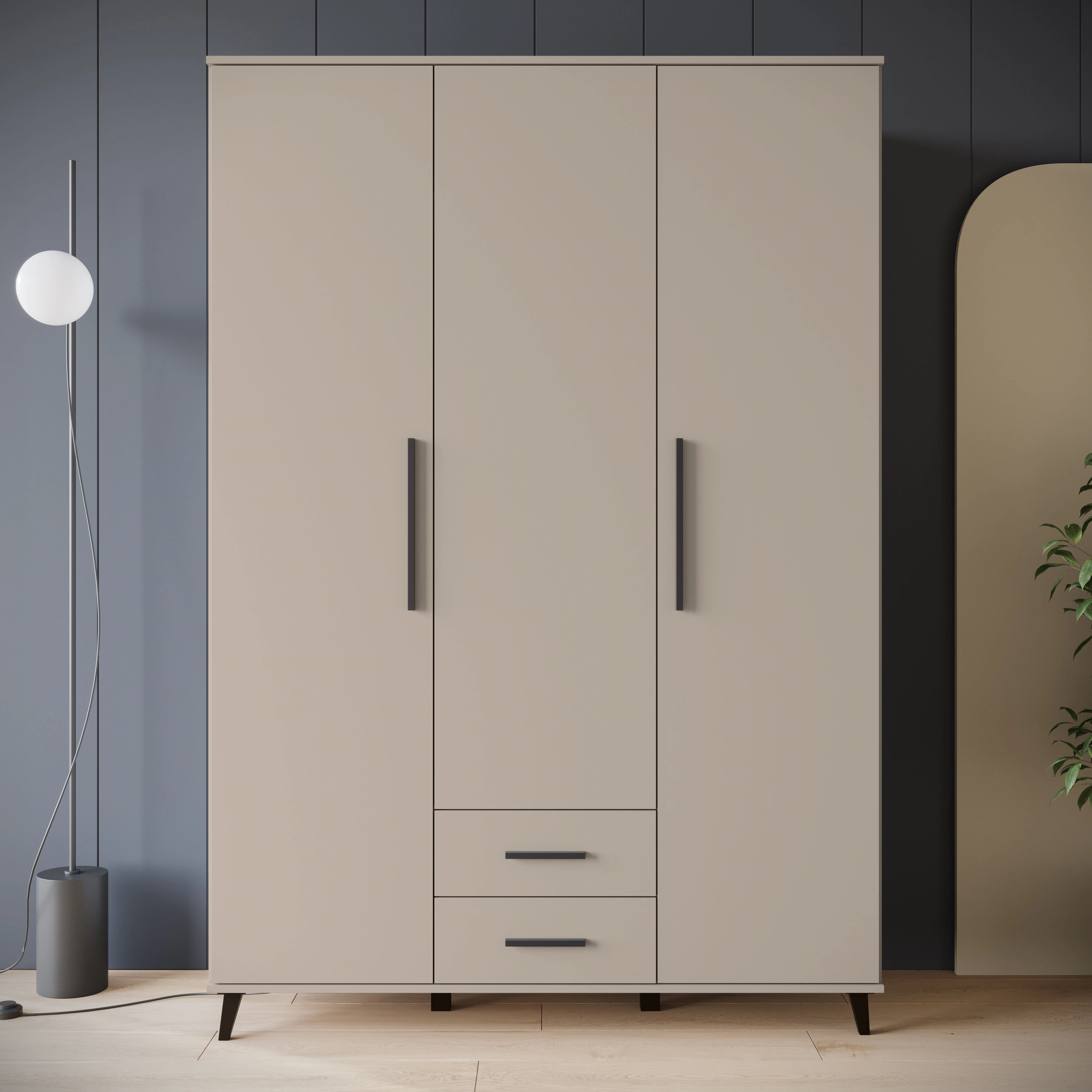 INOSIGN Kleiderschrank "Lagos, Garderobe", (Packung, 1 St.), Moderner Dreht günstig online kaufen