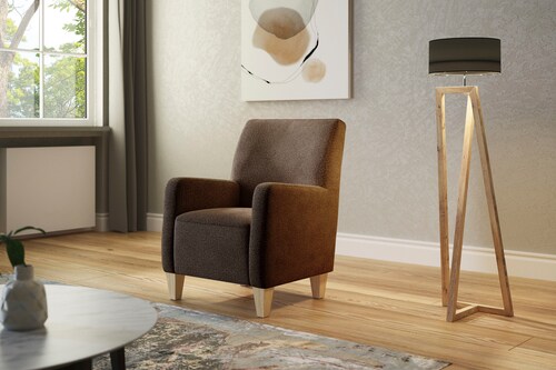 Home affaire Sessel "Viva", mit Federkern, mit Buchefüßen günstig online kaufen