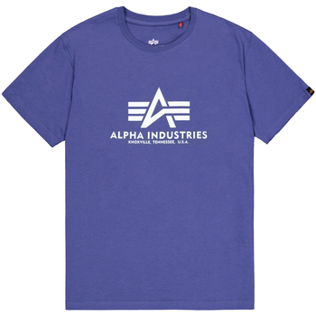 Alpha Industries  T-Shirts & Poloshirts Basic T-Shirt BL - night purple günstig online kaufen