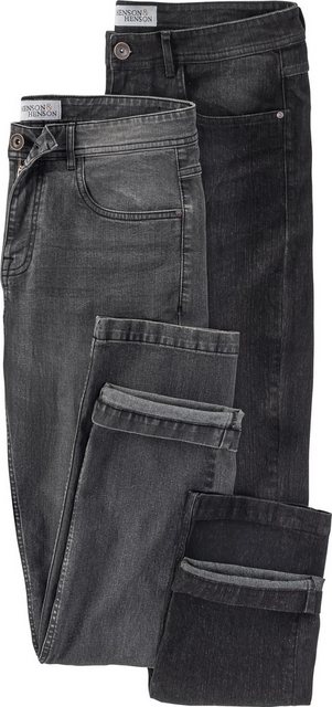 HENSON&HENSON Stretch-Jeans (Set, 2er-Pack) 12 oz Denim (mitteldick) günstig online kaufen