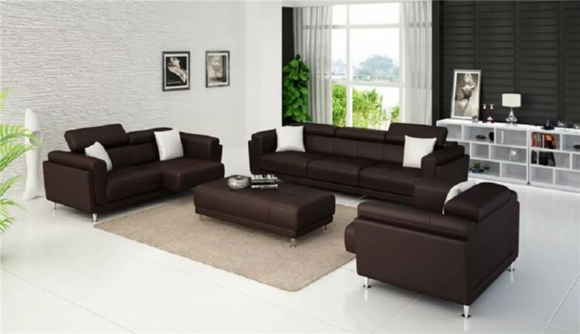 JVmoebel Sofa Design Couchen Sofas Polster 311 Sitzer Sofagarnitur Set Lede günstig online kaufen