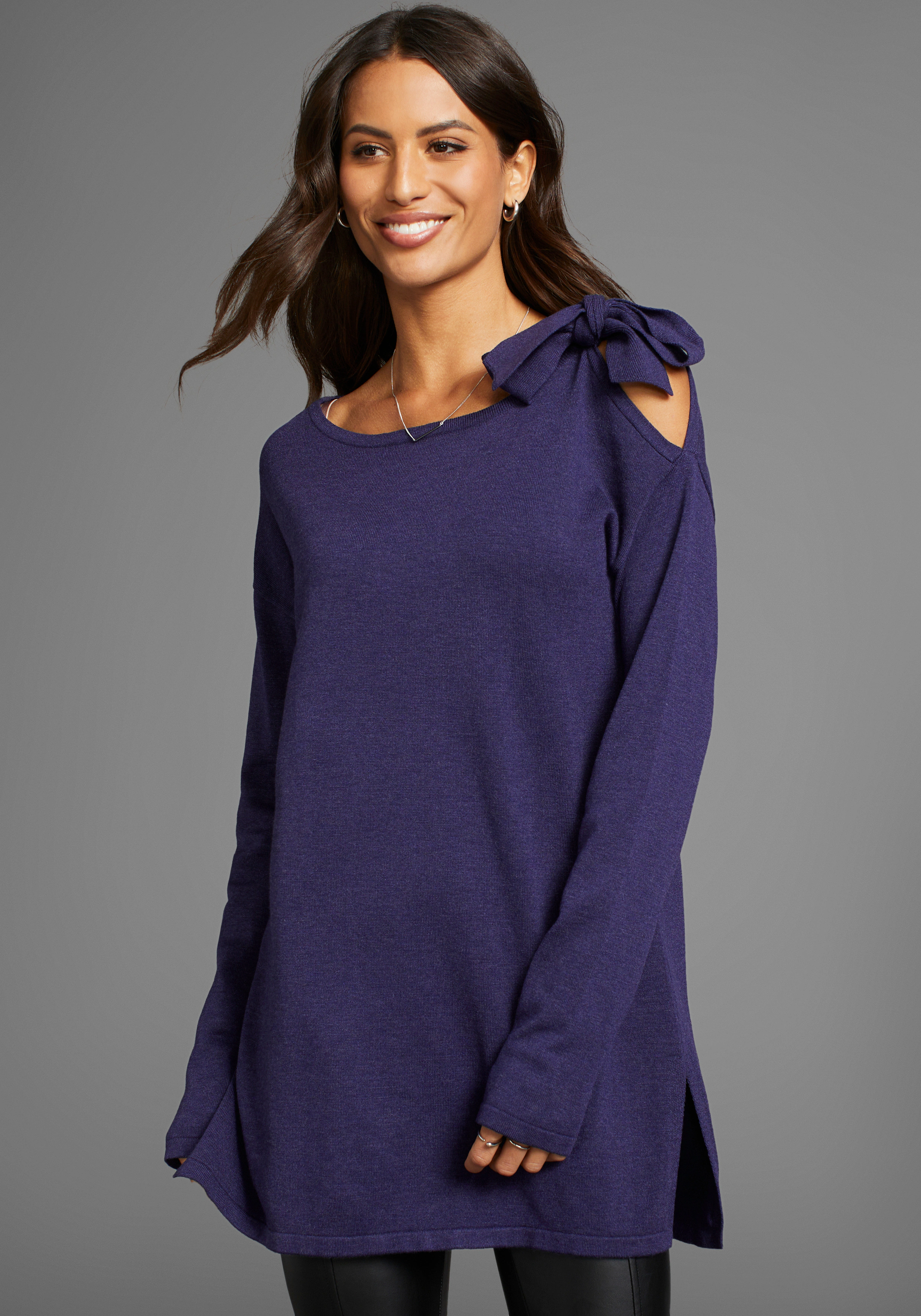 Laura Scott Longpullover, mit Schleifendetail günstig online kaufen