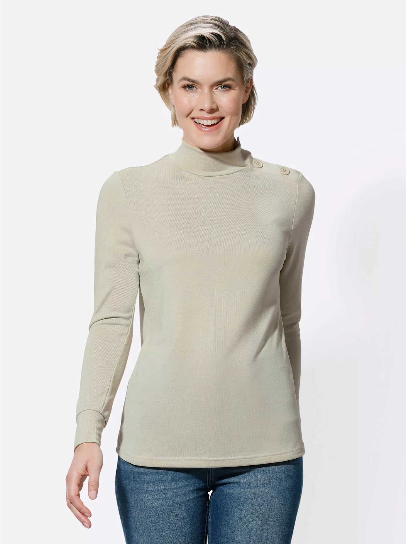 Classic Basics Stehkragenshirt "Winter-Shirt", (1 tlg.) günstig online kaufen