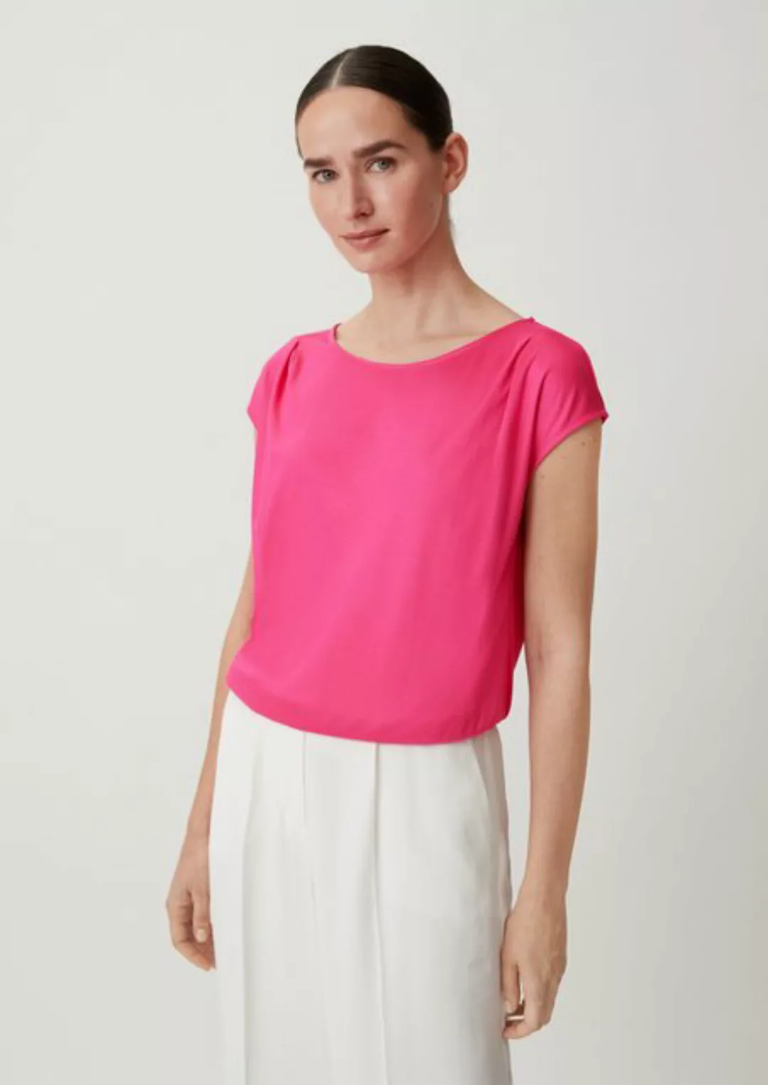Comma Shirttop Blusenshirt mit Falten-Details günstig online kaufen