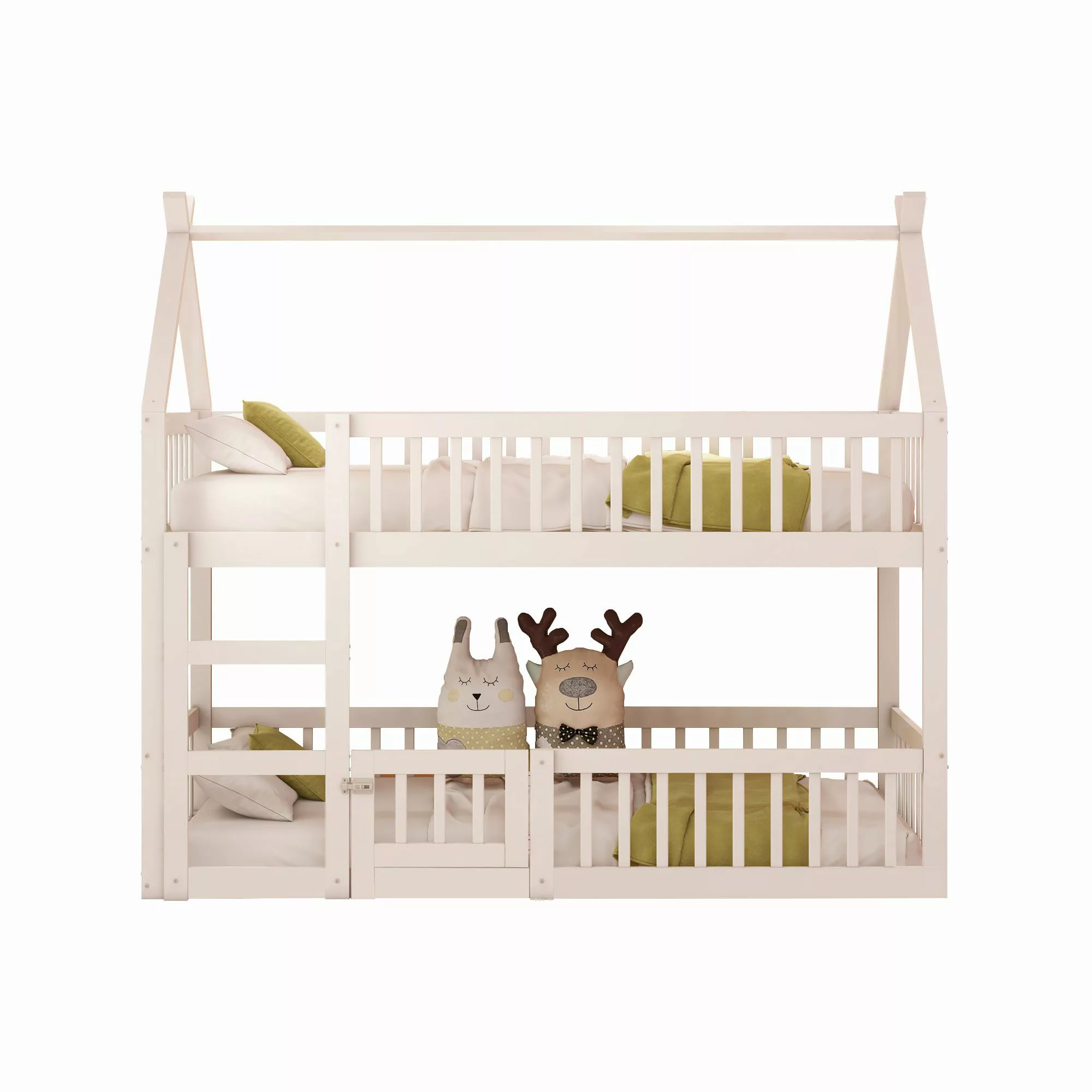 REDOM Etagenbett Jugendbett, Kinderbett mit Treppe, günstig online kaufen