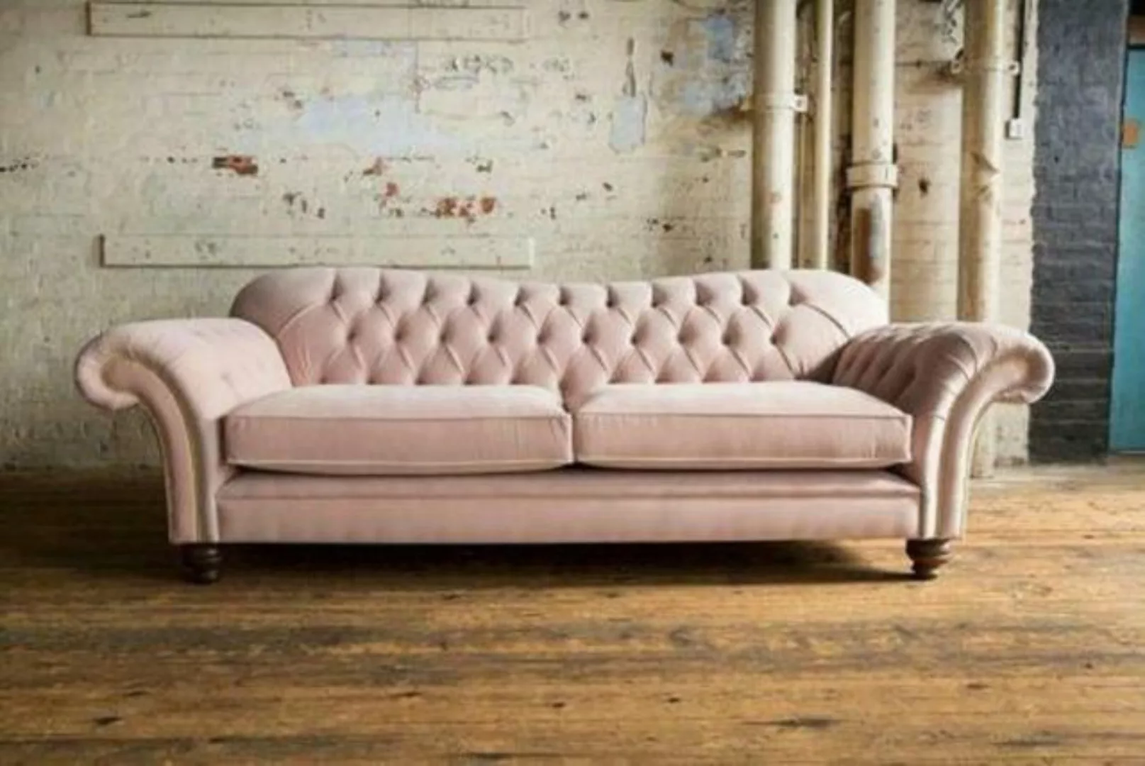 JVmoebel 3-Sitzer Design Sofa 3 Sitzer Couch Chesterfield Polster Garnitur günstig online kaufen