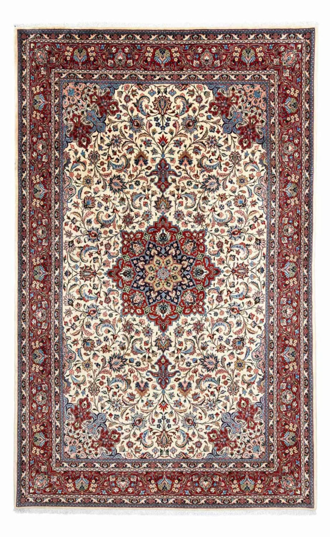 morgenland Wollteppich »Golpayegan Blumenmuster Blu scuro 302 x 210 cm«, re günstig online kaufen