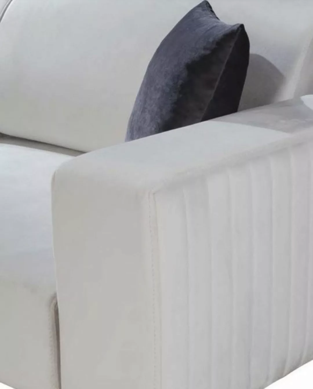 JVmoebel Sofa Luxus Sofagarnitur Dreisitzer 3+3+1 Sitz Stoff Sofa, Made in günstig online kaufen