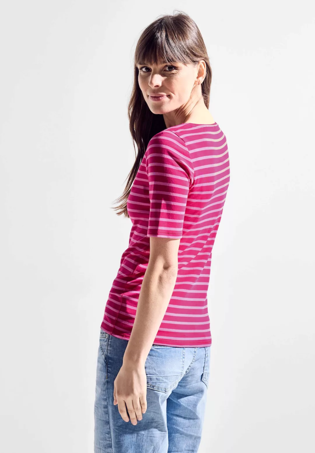 Cecil T-Shirt mit Streifen günstig online kaufen