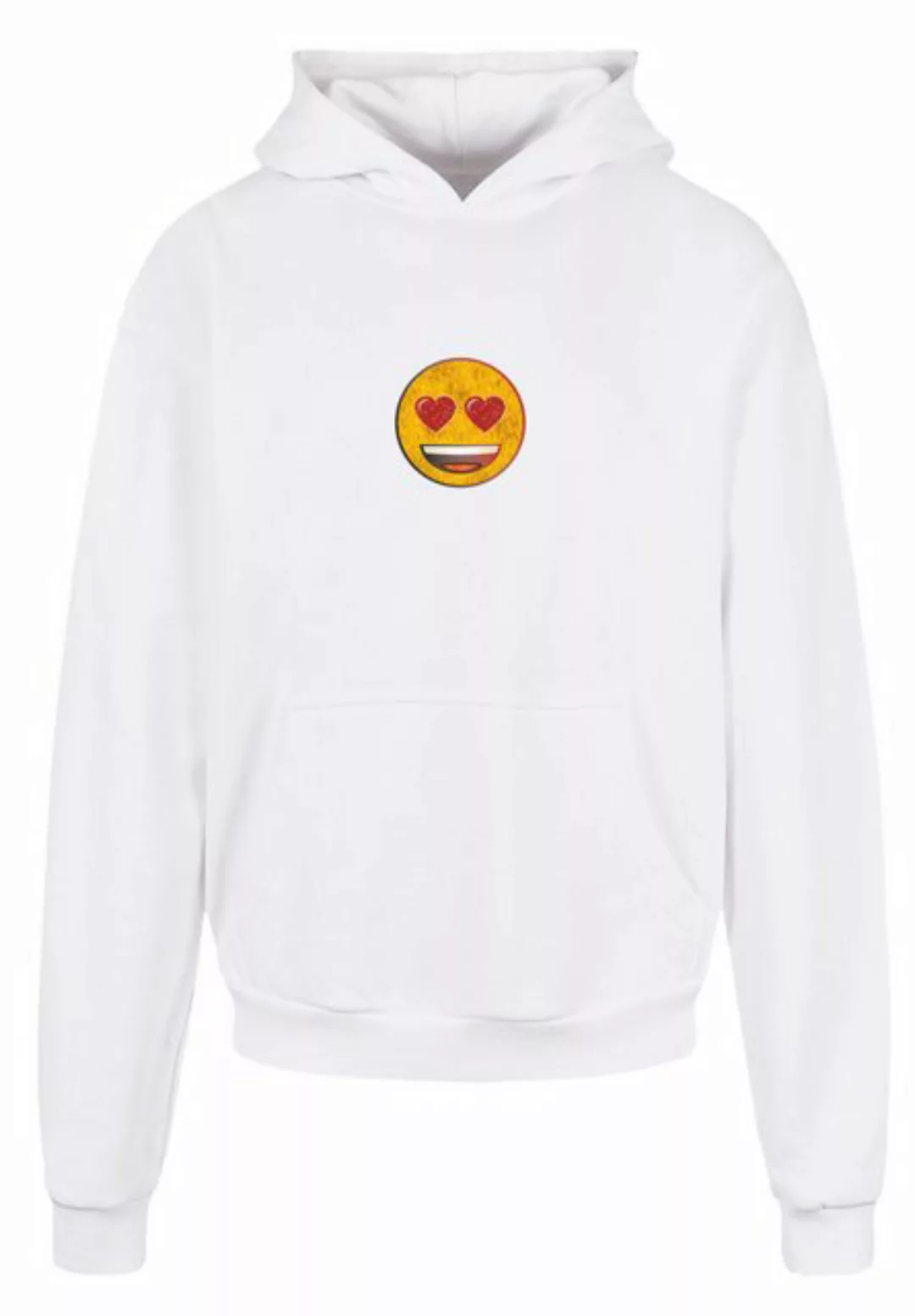 emoji couture Hoodie Smiling furry yellow face jewel hearted eyes Premium Q günstig online kaufen