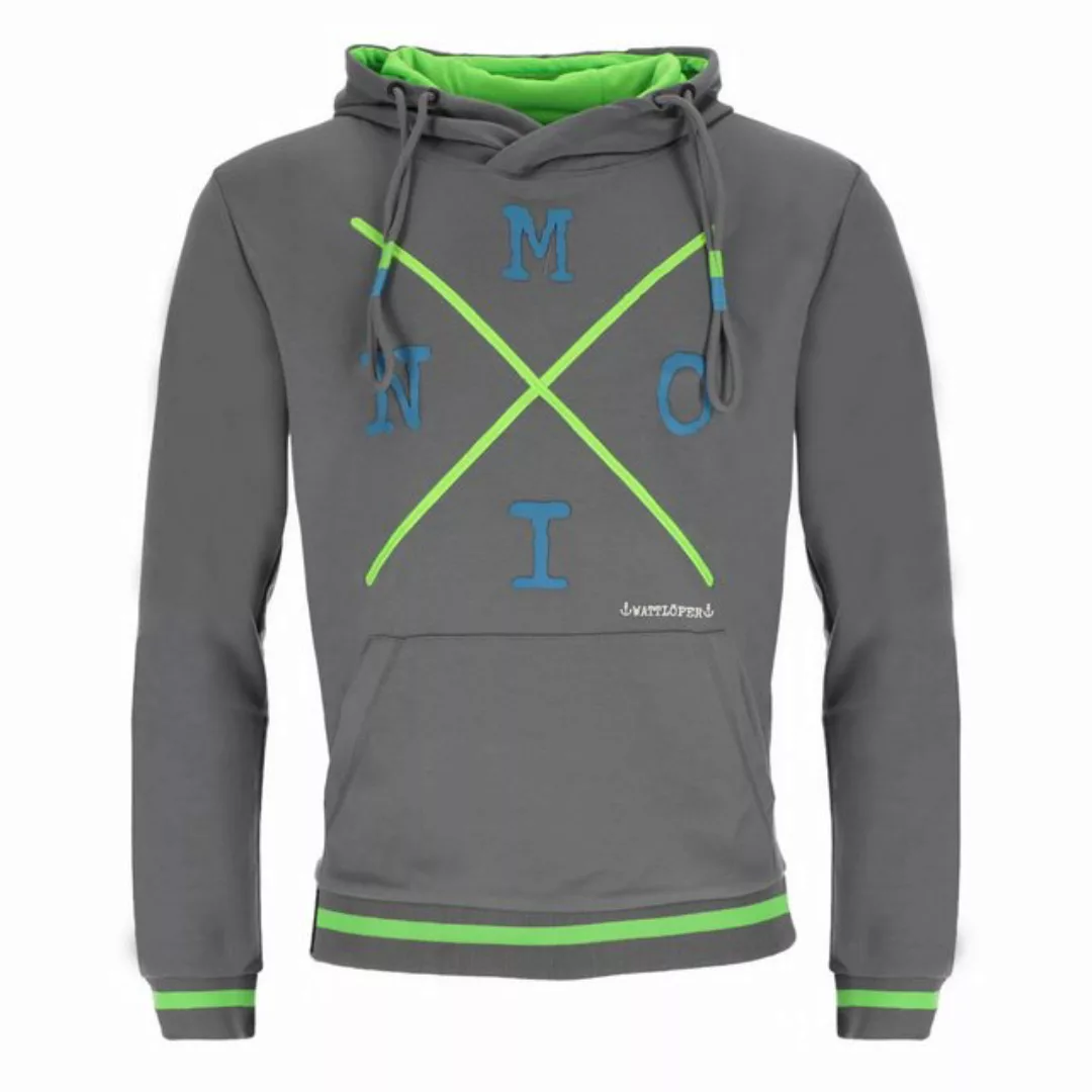 Wattlöper Kapuzenpullover Herren Sweathoody mit Schriftzug "Moin" - Hoodie- günstig online kaufen