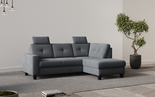Places of Style Ecksofa »Varese«, Kreuznaht in beige günstig online kaufen