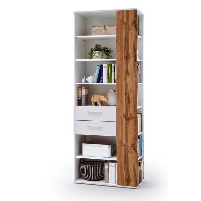 Lomadox Garderobenschrank GUARDA-05 Regal mit 13 offenen Fächer, 2 Schublad günstig online kaufen