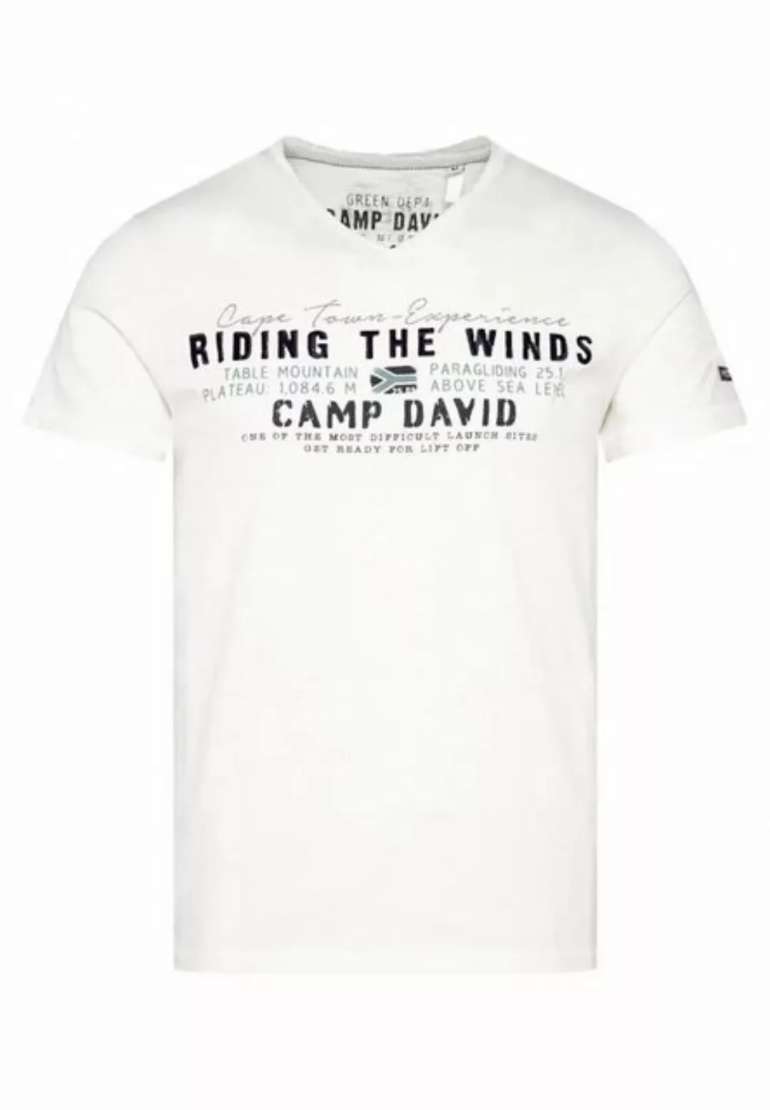 CAMP DAVID T-Shirt T-Shirt PARAGLIDING CAPE TOWN Kurzarmshirt (1-tlg) günstig online kaufen