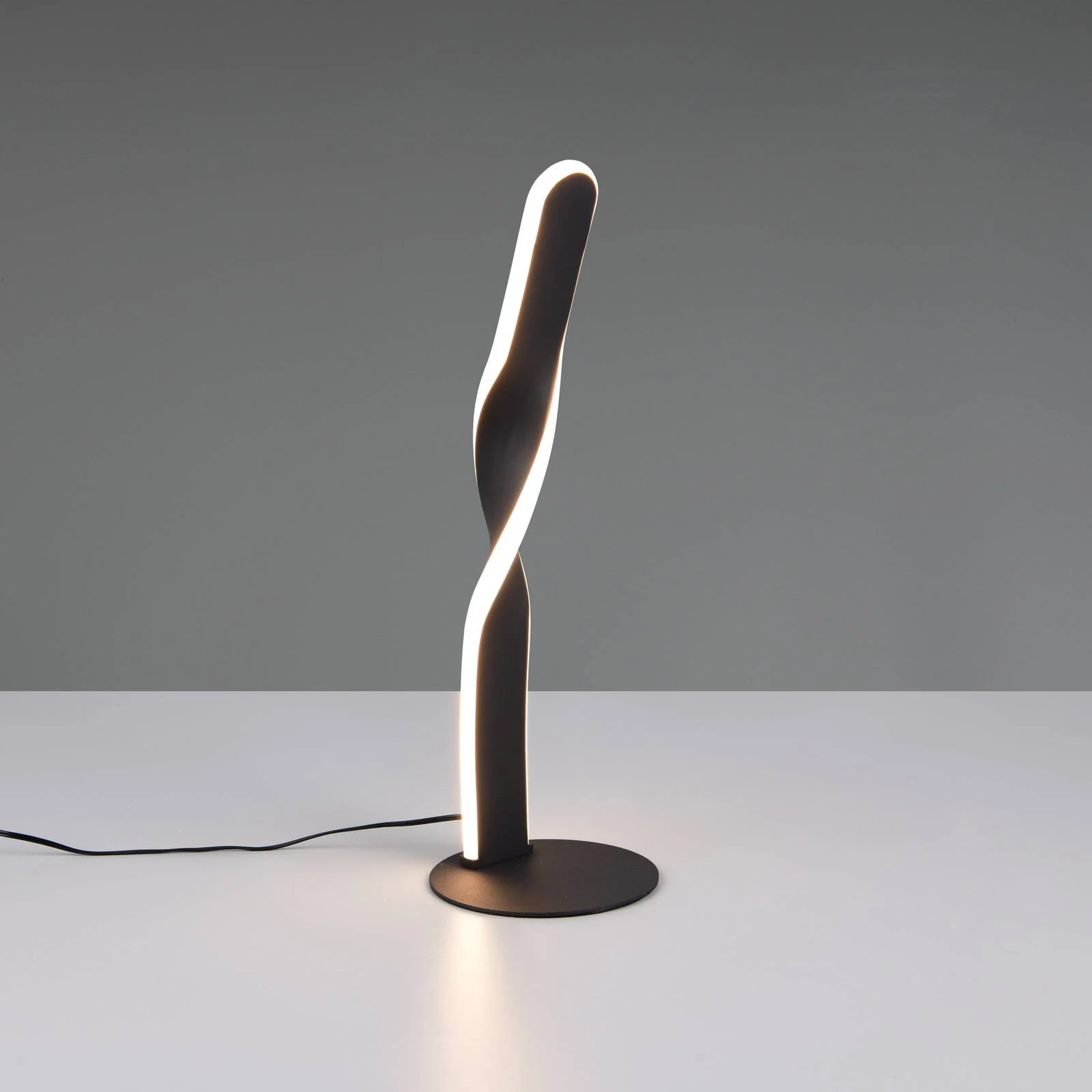 LED-Tischleuchte Ginko, schwarz matt, Metall, Höhe 40,5 cm günstig online kaufen
