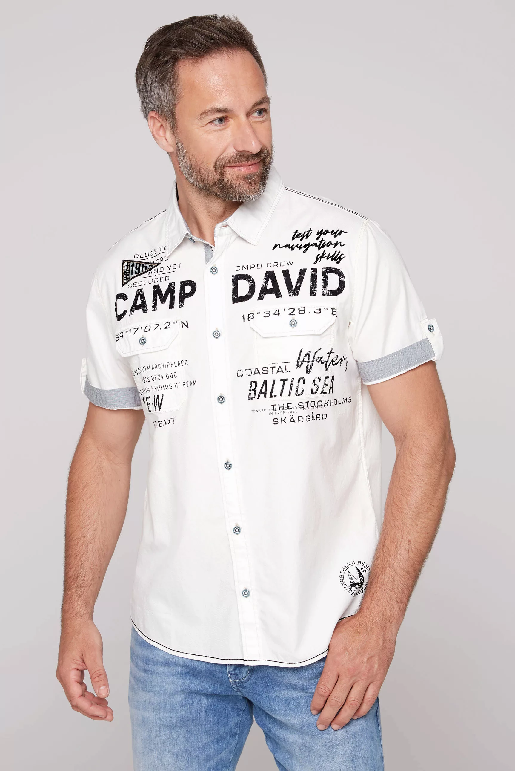 CAMP DAVID Kurzarmhemd, aus Baumwolle günstig online kaufen