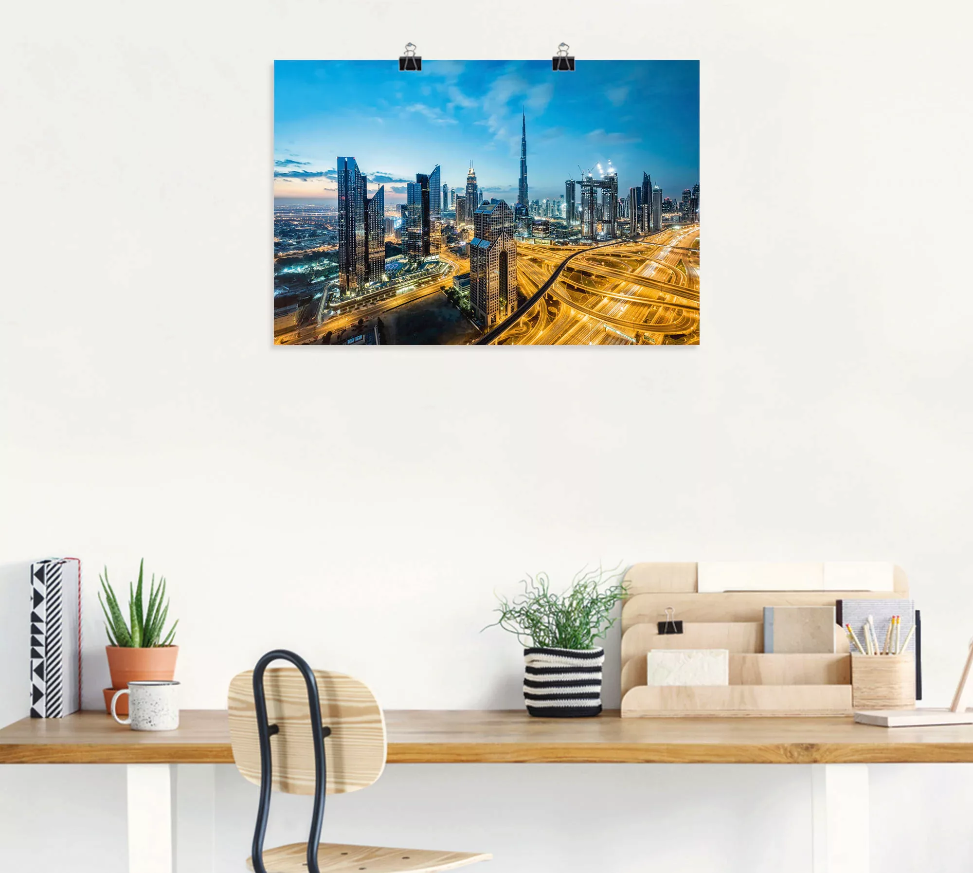 Artland Wandbild "Dubai", Bilder von Asien, (1 St.), als Leinwandbild, Post günstig online kaufen