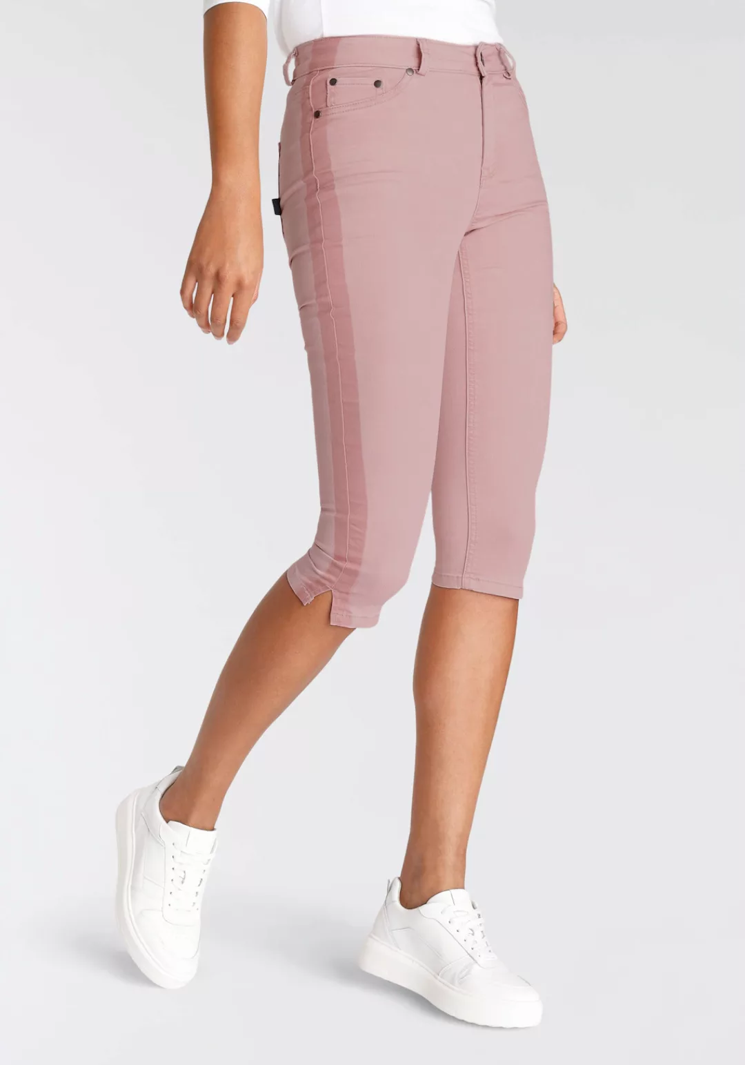 Arizona Caprijeans Ultra Stretch High Waist mit seitlichem Streifen günstig online kaufen