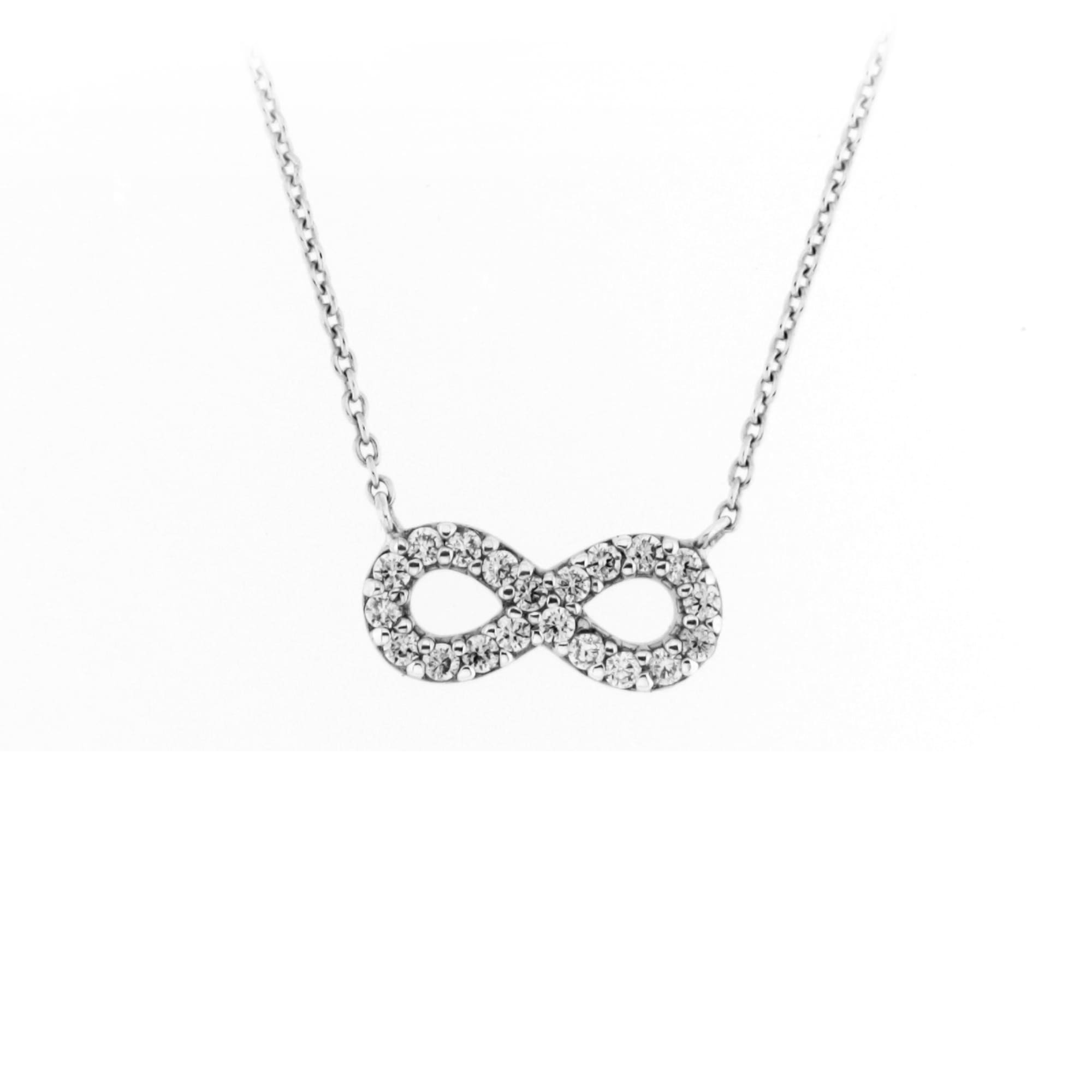 Smart Jewel Collier "Infinity-Symbol mit weißen Zirkonia, Silber 925" günstig online kaufen