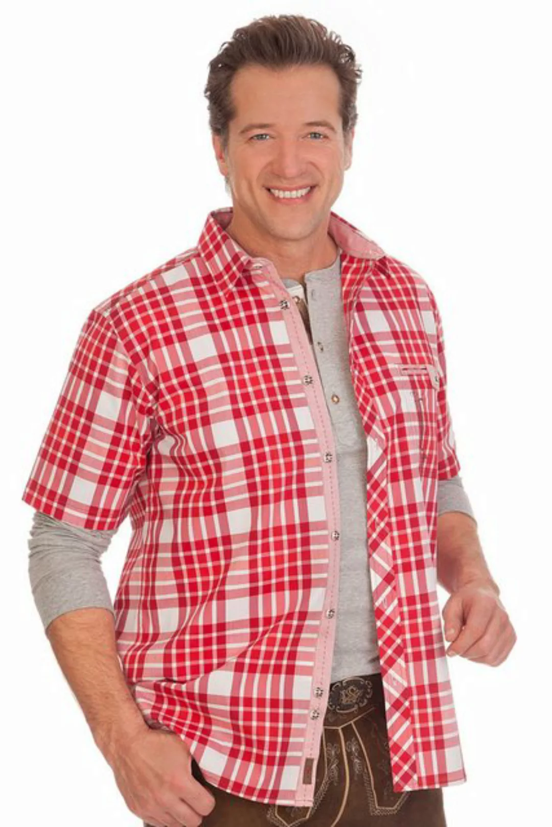 Spieth & Wensky Trachtenhemd Trachtenhemd - WALTER - rot, blau günstig online kaufen
