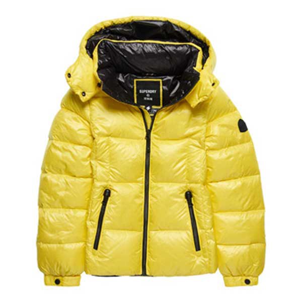 Superdry Mountain Hooded Down Jacke M Citrus Zest günstig online kaufen