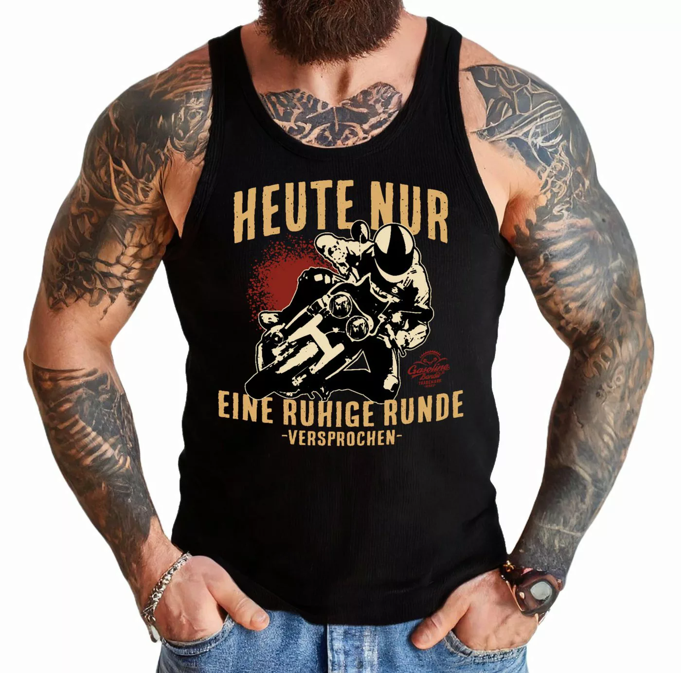 GASOLINE BANDIT® Tanktop Muskel-Shirt für Motorradfahrer: Heute nur eine ru günstig online kaufen