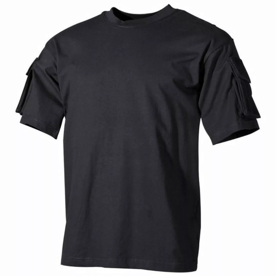 MFH T-Shirt MFH US T-Shirt, halbarm, mit Ärmeltaschen, schwarz günstig online kaufen