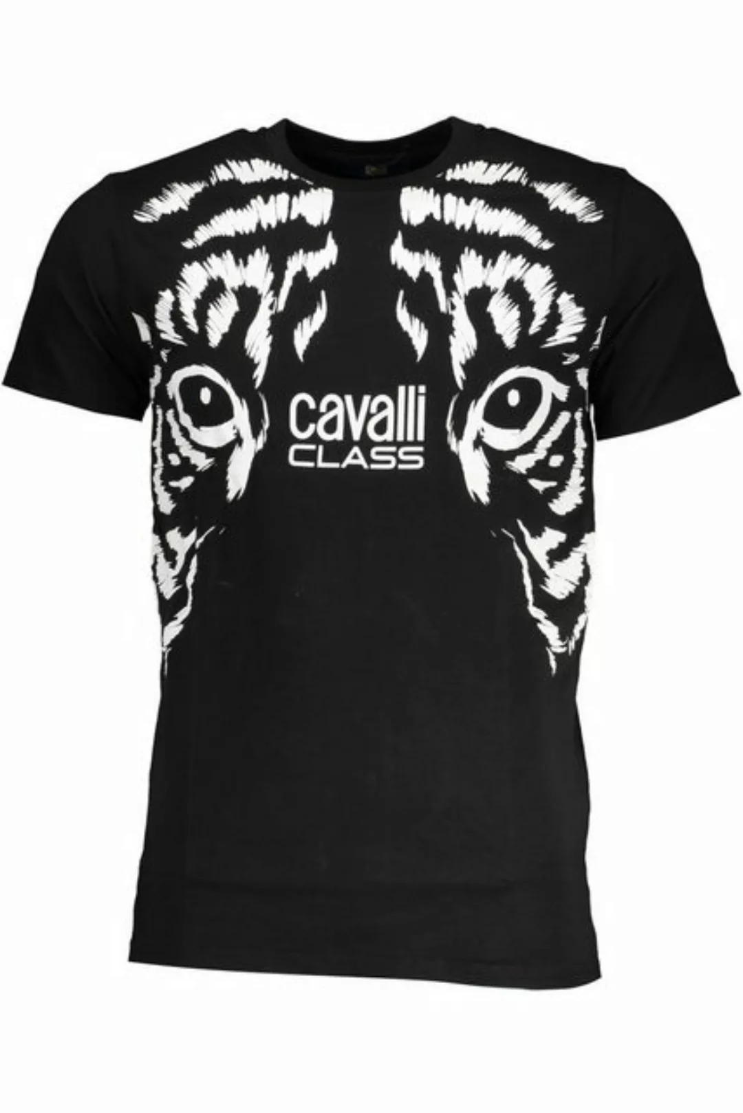 Cavalli Class T-Shirt Herren Kurzarm-T-Shirt Schwarz mit günstig online kaufen