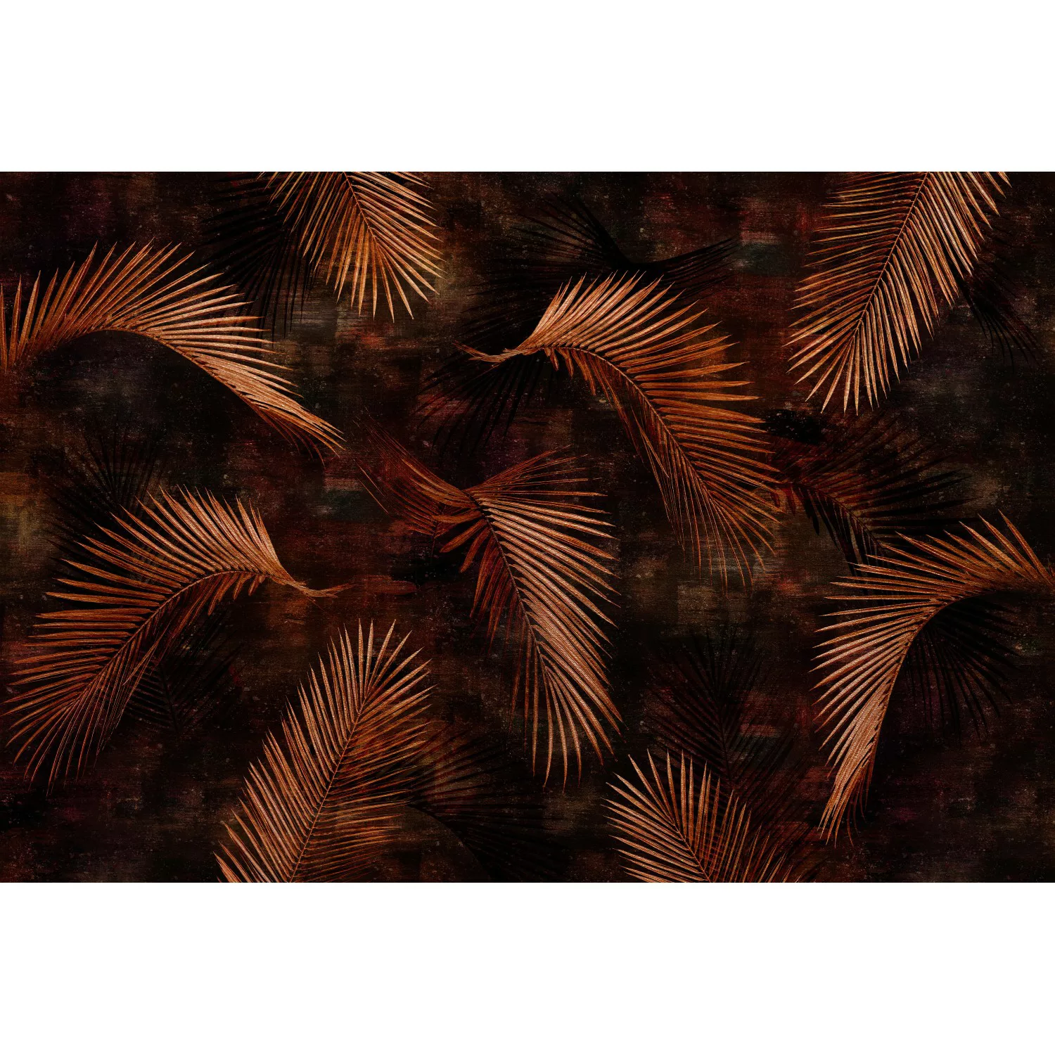 Erismann Fototapete Guido Maria Kretschmer Glossy Palms Bronze 4,0m x 2,7m günstig online kaufen