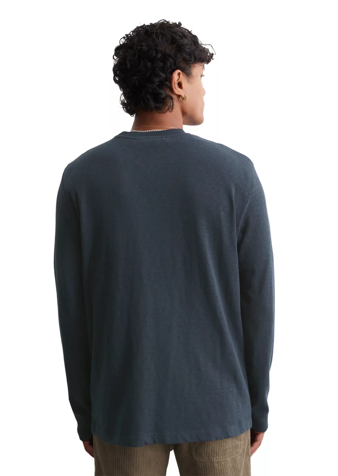 Marc OPolo DENIM Longsleeve, In angenehm softer und schwerer Slub-Jersey-Qu günstig online kaufen