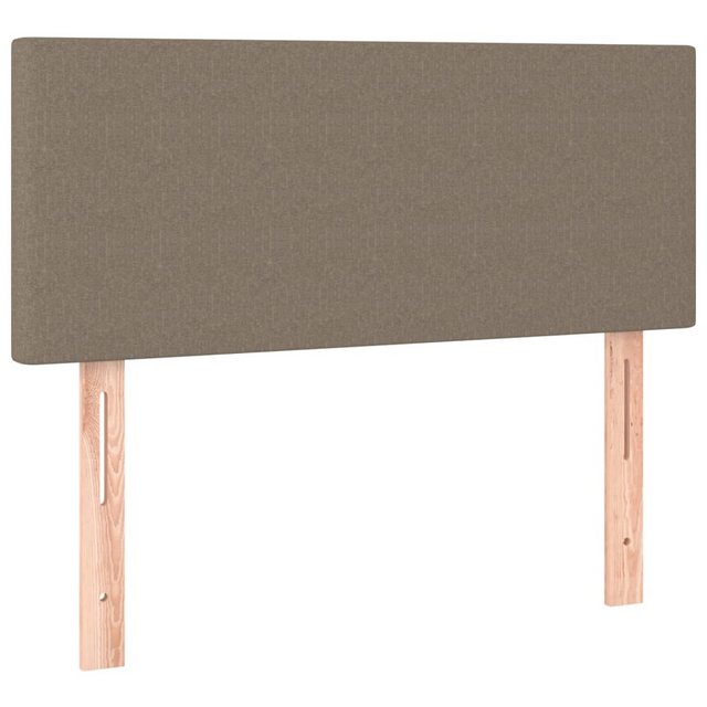 vidaXL Bett, Kopfteil Taupe 90x5x78/88 cm Stoff günstig online kaufen