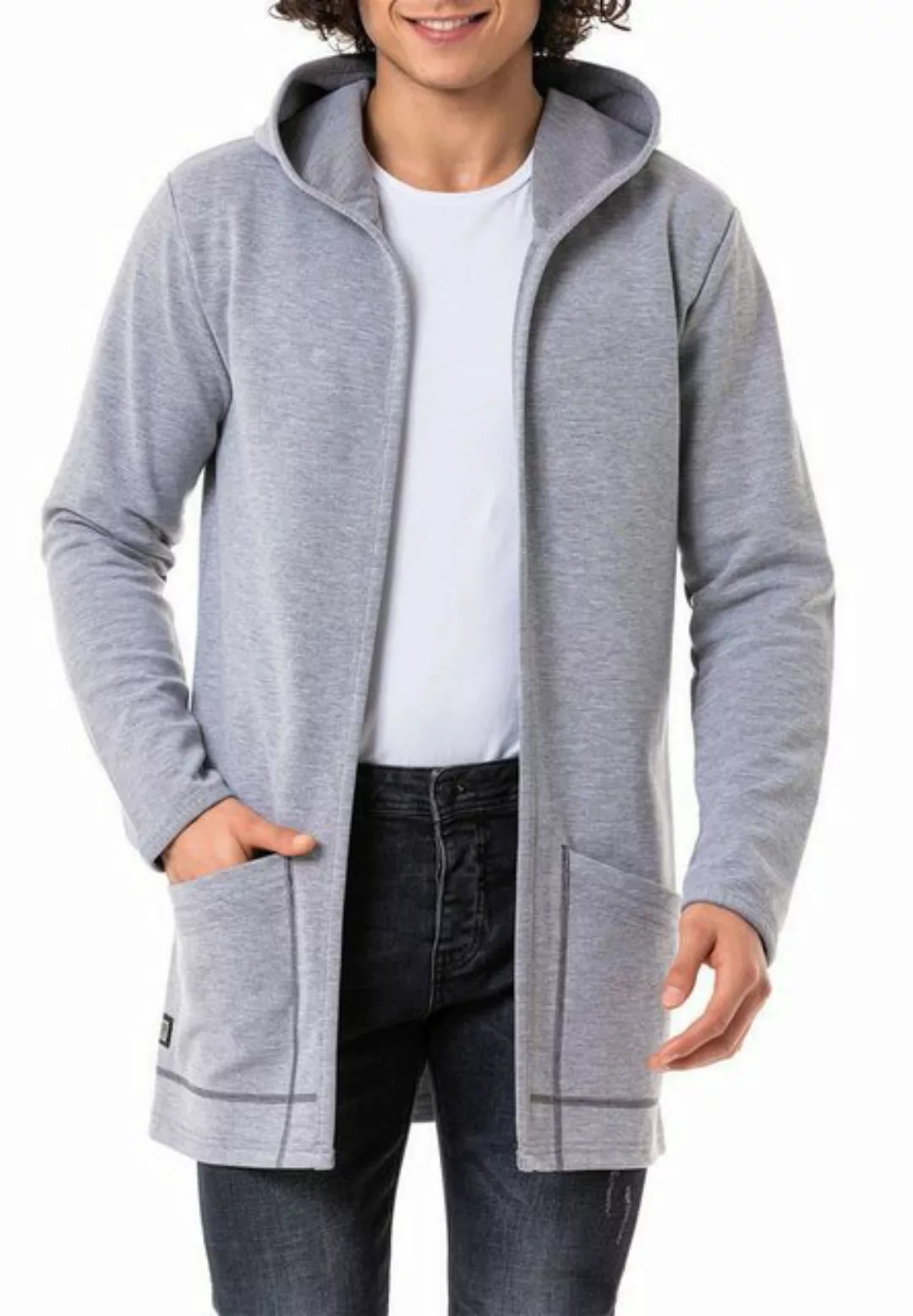 RedBridge Cardigan mit Kapuze Langer offener Schnitt Offener Schnitt günstig online kaufen