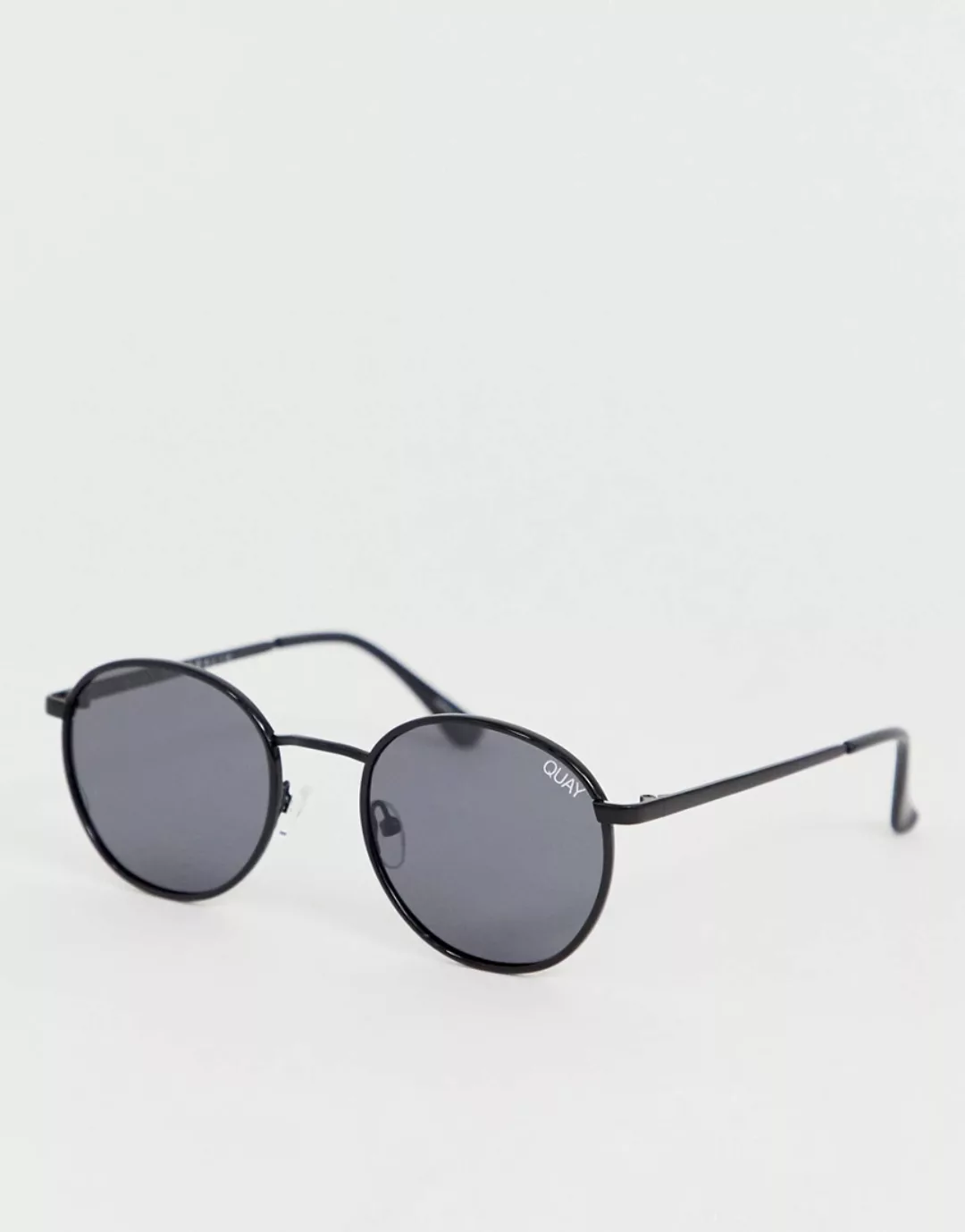 Quay Australia – Omen – Runde Sonnenbrille mit polarisierten Gläsern in Sch günstig online kaufen