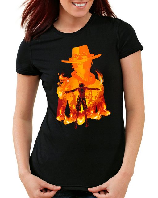 style3 T-Shirt Fire Fist one piece japan anime luffy manga ruffy günstig online kaufen