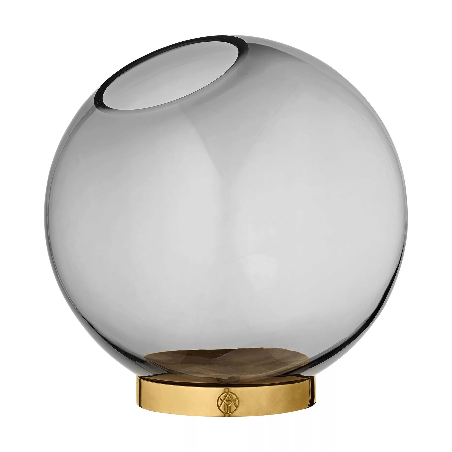 Aytm Globe Vase large Schwarz/Gold günstig online kaufen