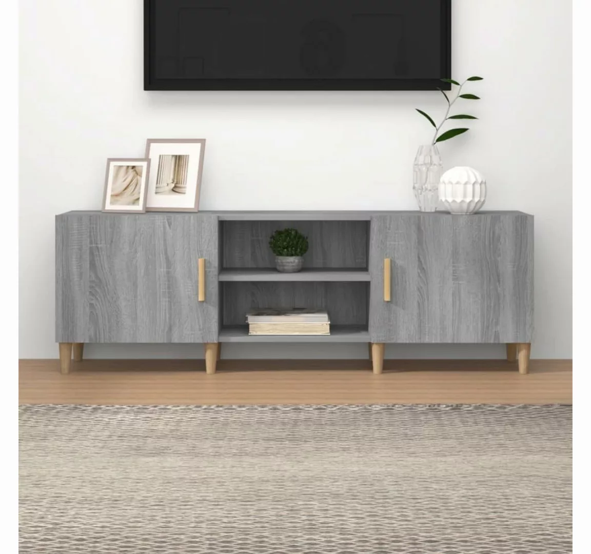 vidaXL TV-Schrank TV-Schrank Grau Sonoma 150x30x50 cm Holzwerkstoff (1-St) günstig online kaufen