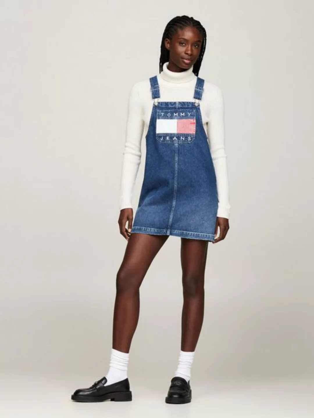 Tommy Jeans Jeanskleid "PINAFORE DRESS DH6031 EXT", mit großem Logo günstig online kaufen