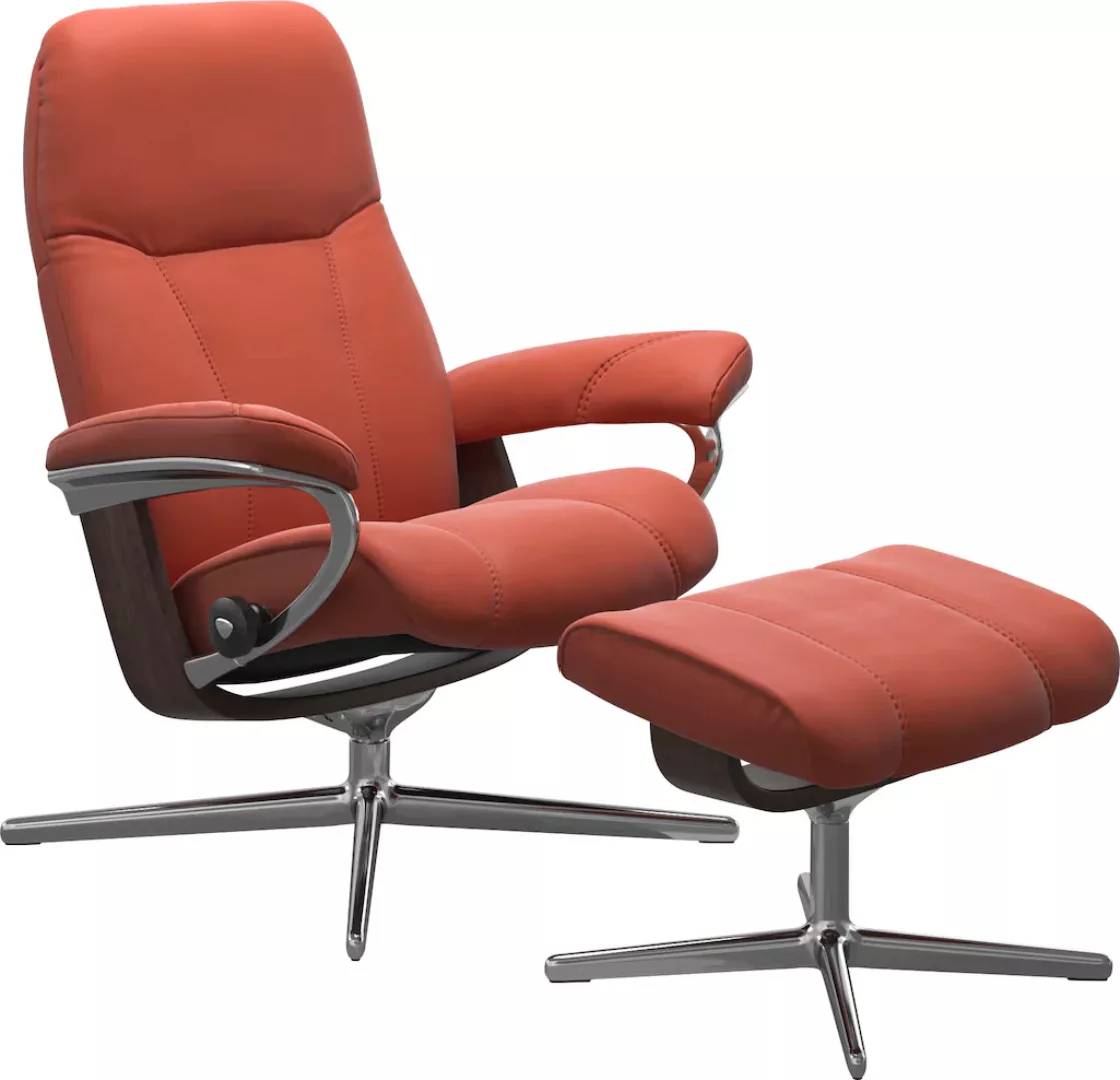 Stressless Fußhocker "Consul", mit Cross Base, Größe S, M & L, Holzakzent W günstig online kaufen